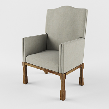 Kent Side Chair: Elegant Design, Exquisite Craftsmanship 3D model image 1 