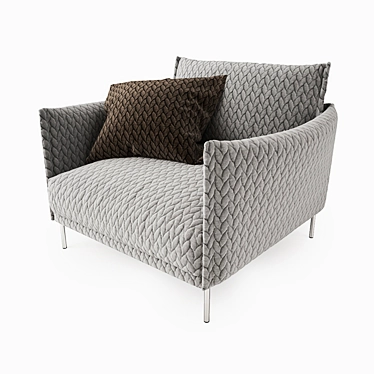 Elegant Moroso Gentry Armchair: V-Ray Ready 3D model image 1 