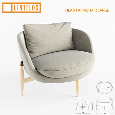 Luxurious Linteloo Heath Armchair 3D model image 1 