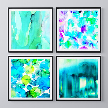 Abstract Bliss: Set of Uplifting Art 3D model image 1 