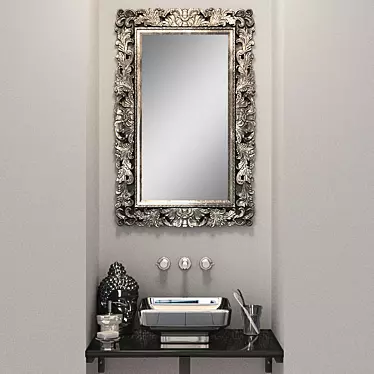 Washbasin with mirror