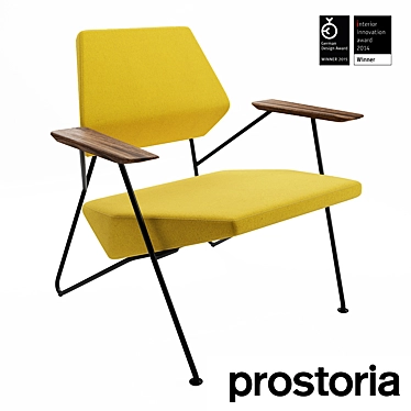 Polyhex Chair: Modern Functionality, Classic Charm 3D model image 1 