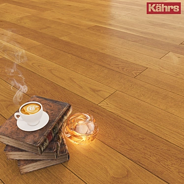 Kährs Canvas Oak Bristle - Elegant Flooring Solution 3D model image 1 