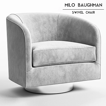 Modern Swivel Chair by Milo Baughman 3D model image 1 