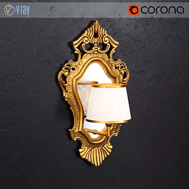 Elegant Silik Wall Lamp 3D model image 1 