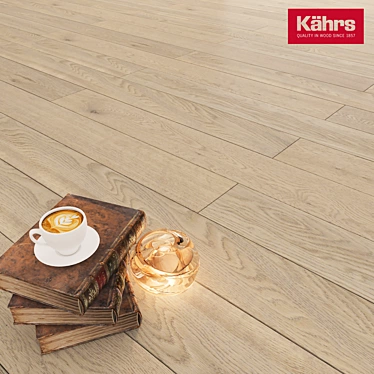 Kährs Chalk Oak: Elegant Canvas Floors 3D model image 1 