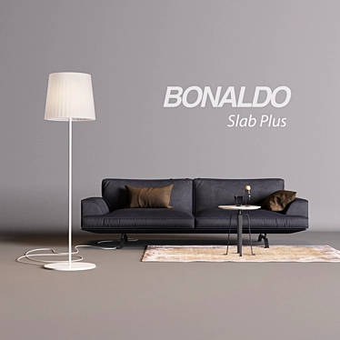 Bonaldo Slab Plus Sofa 3D model image 1 