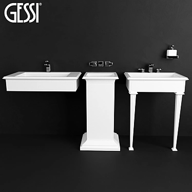 Gessi Eleganza: Timeless Elegance for Your Bath 3D model image 1 