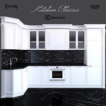 Timeless Kitchen Ensemble 3D model image 1 