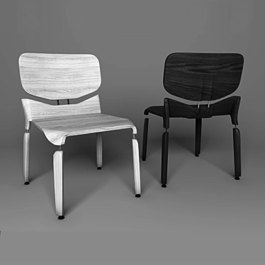 Modern Robotic Style Chair 3D model image 1 