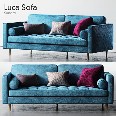 Modern Sandro Luca Sofa: Stylish and Comfortable 3D model image 1 