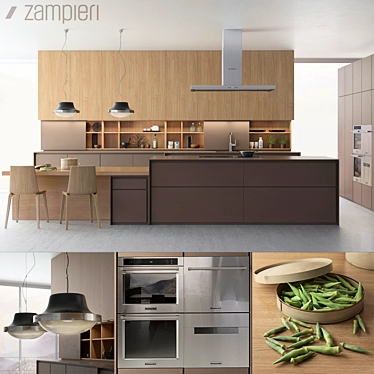 Zampieri Kitchen: Italian Elegance for Your Home 3D model image 1 