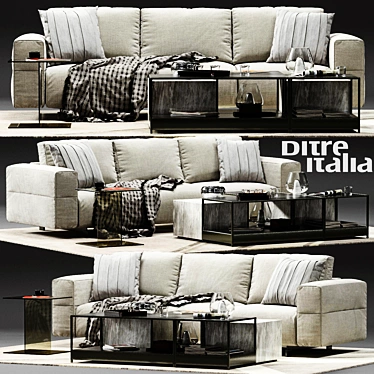 Modern Ditre Italia BAG Sofa 3D model image 1 