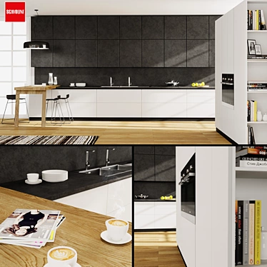 Scavolini Scenery Kitchen: Elegant Design with High-Quality Accessories 3D model image 1 