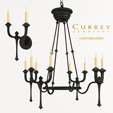 Chandelier and sconce Currey &amp; Company Conversation