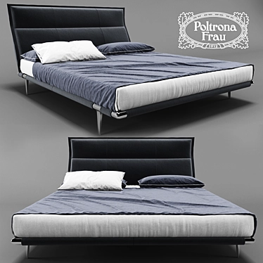 Elegant Italian Moonlight Bed 3D model image 1 