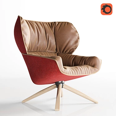 Modern TABANO Chair: Stylish & Comfortable 3D model image 1 