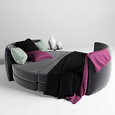 Innovative Sofa Bed Solution 3D model image 1 