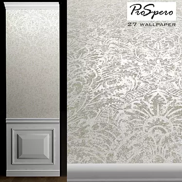 Raw Elegance: Luxurious Wallpaper Perfection 3D model image 1 