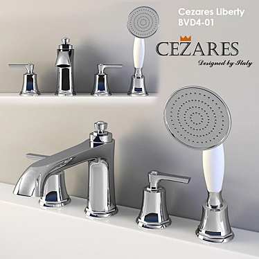 Cezares Liberty Bath Mixer 3D model image 1 