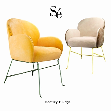Beetley Bridge: Sleek Metal Legs 3D model image 1 