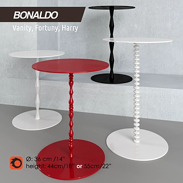 Bonaldo Vanity Fortuny Harry: Minimalistic Elegance for Your Space 3D model image 1 