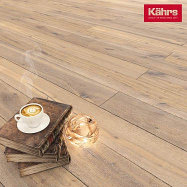 Elegant Oak Floors: Kahrs Founders Sture 3D model image 1 