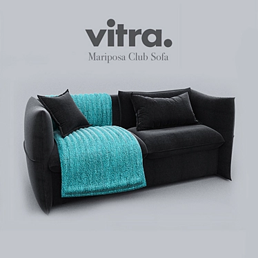 Luxurious Mariposa Club Sofa 3D model image 1 