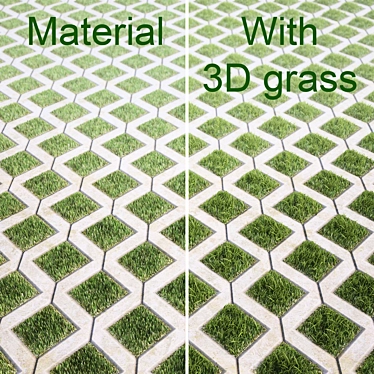  Eco Outdoor Grass Pavers 3D model image 1 