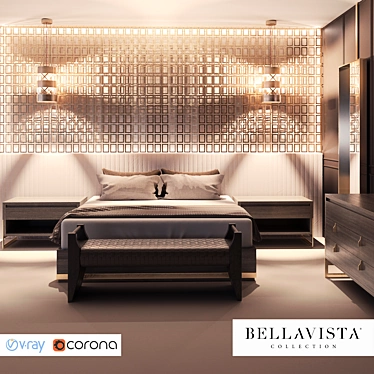 Luxurious Bellavista Furniture Collection 3D model image 1 