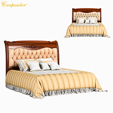 Carpenter Bed: Stylish, Versatile Design 3D model image 1 