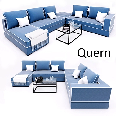 Unique Design Corner Sofa "Quern 3D model image 1 