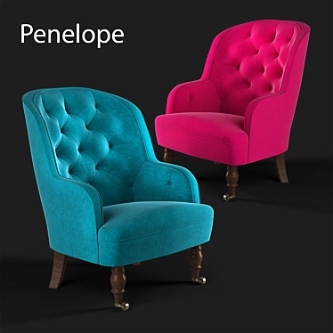 Penelope Armchair: Sleek and Stylish Seating 3D model image 1 