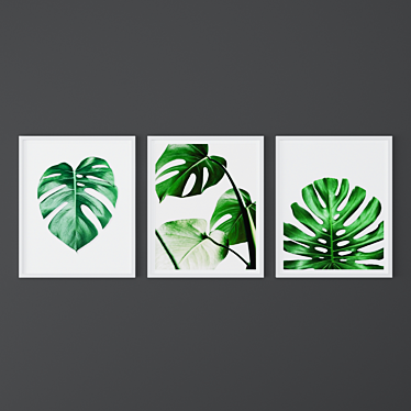 Tropical Paradise Prints Set 3D model image 1 