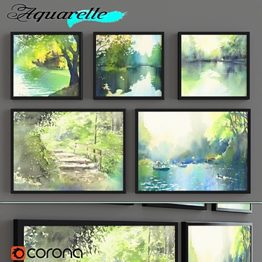 Aquarelle Part 7: Stunning Paintings 3D model image 1 