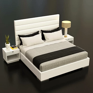 Regal Slumber: Modloft Prince Bed 3D model image 1 