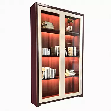 Versatile Showcase Cabinet: Ideal for Displaying Decor, Art, Books & More 3D model image 1 