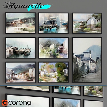 Aquarelle Part 16: exquisite art 3D model image 1 