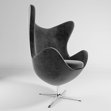 Sleek Arne Jacobsen Egg Chair 3D model image 1 