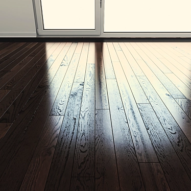 Brandy Oak Hardwood Floor: Exquisite and Natural 3D model image 1 