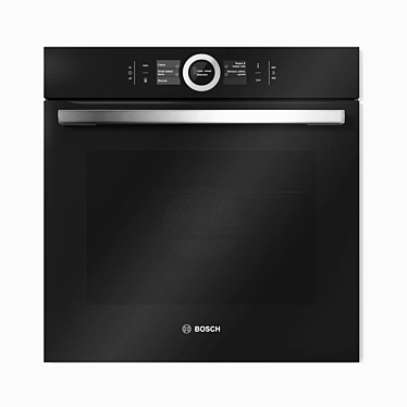 Sleek Black Bosch Built-In Oven: Serie 8 3D model image 1 