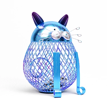 Adorable Cat Coin Bank 3D model image 1 