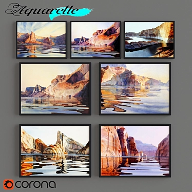 Aquarelle Part 25 - Rocky Shores 3D model image 1 