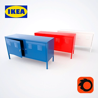 Sleek Storage Solution: IKEA PS Wardrobe 3D model image 1 