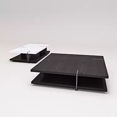 Poliform Bristol Coffee Table Set 3D model image 1 