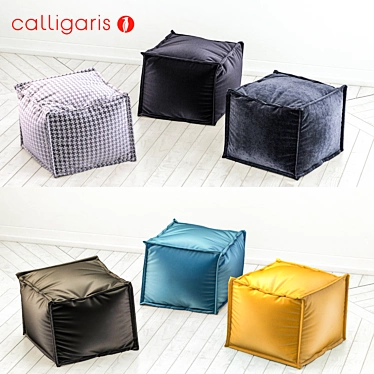 Cozy Pouf Pack 3D model image 1 