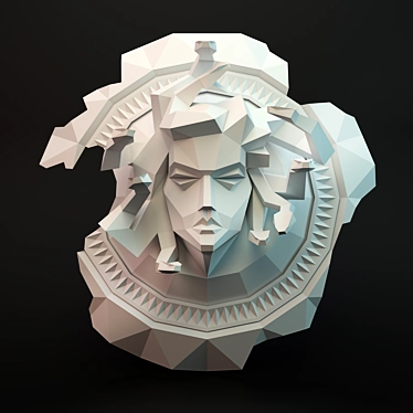 Glorious Gorgon's Medusa Sculpture 3D model image 1 