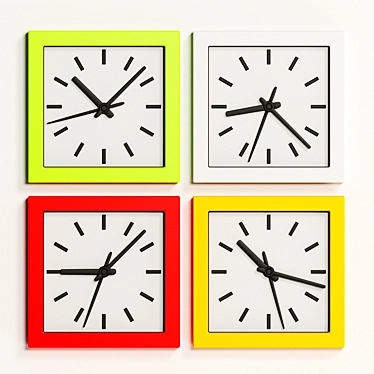 Modern Stylish Clock - 300mm x 300mm 3D model image 1 