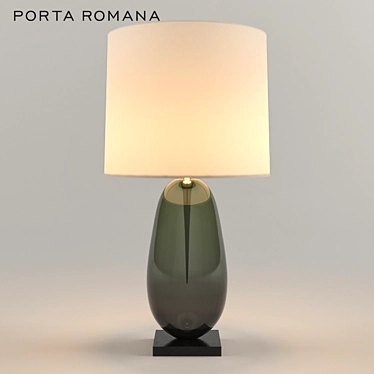 Coffee Bean Table Lamp: Elegant Illumination by Porta Romana 3D model image 1 