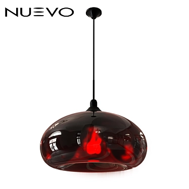 Red Glass Pendant by Nuevo 3D model image 1 